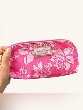 Lilly Pulitzer for Estee Lauder Pink Floral Women's Bag